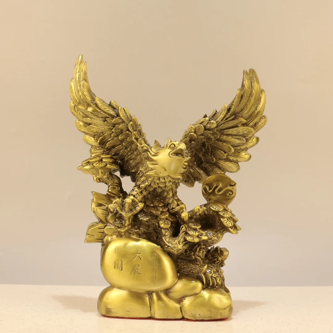 

Majestic Eagle Brass Decor Piece legant Living Room Display Perfect Home Office Ornament for Grand Openings Interior Decoration