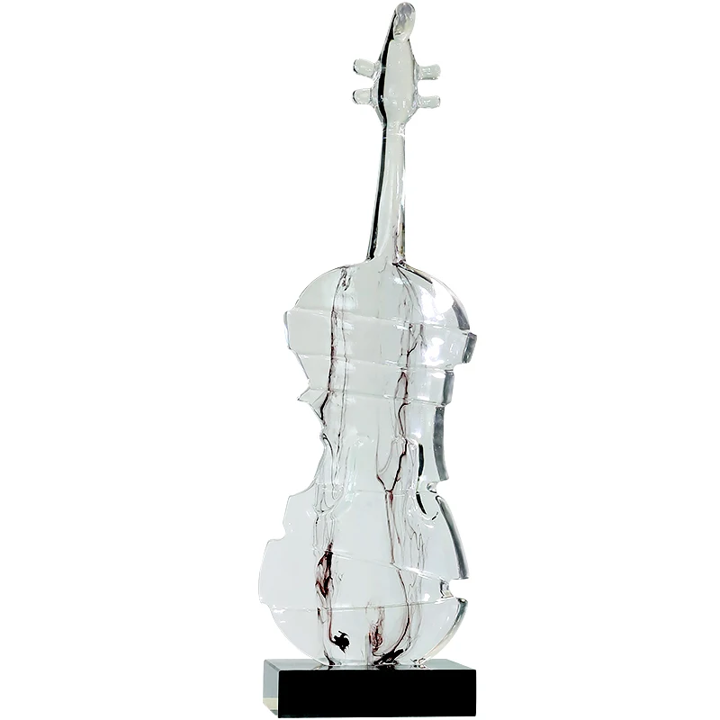 YY Violin Sculptured Ornaments Sales Office Hotel Hall Musical Instrument Artwork