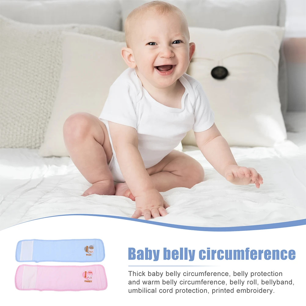 

2 шт., детская повязка на пупок, мягкая хлопковая грелка для живота для малышей, уменьшает колик, сохраняет тепло в любой ситуации