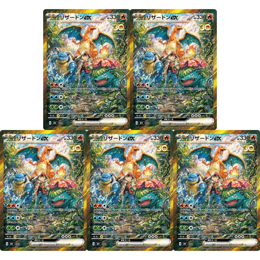8-pecas-conjunto-ptcg-cartao-flash-de-colecao-de-anime-classico-em-ingles-com-charizard-mewtwo-ho-oh-lugia-e-bulbizarre-diy-feito-a-mao