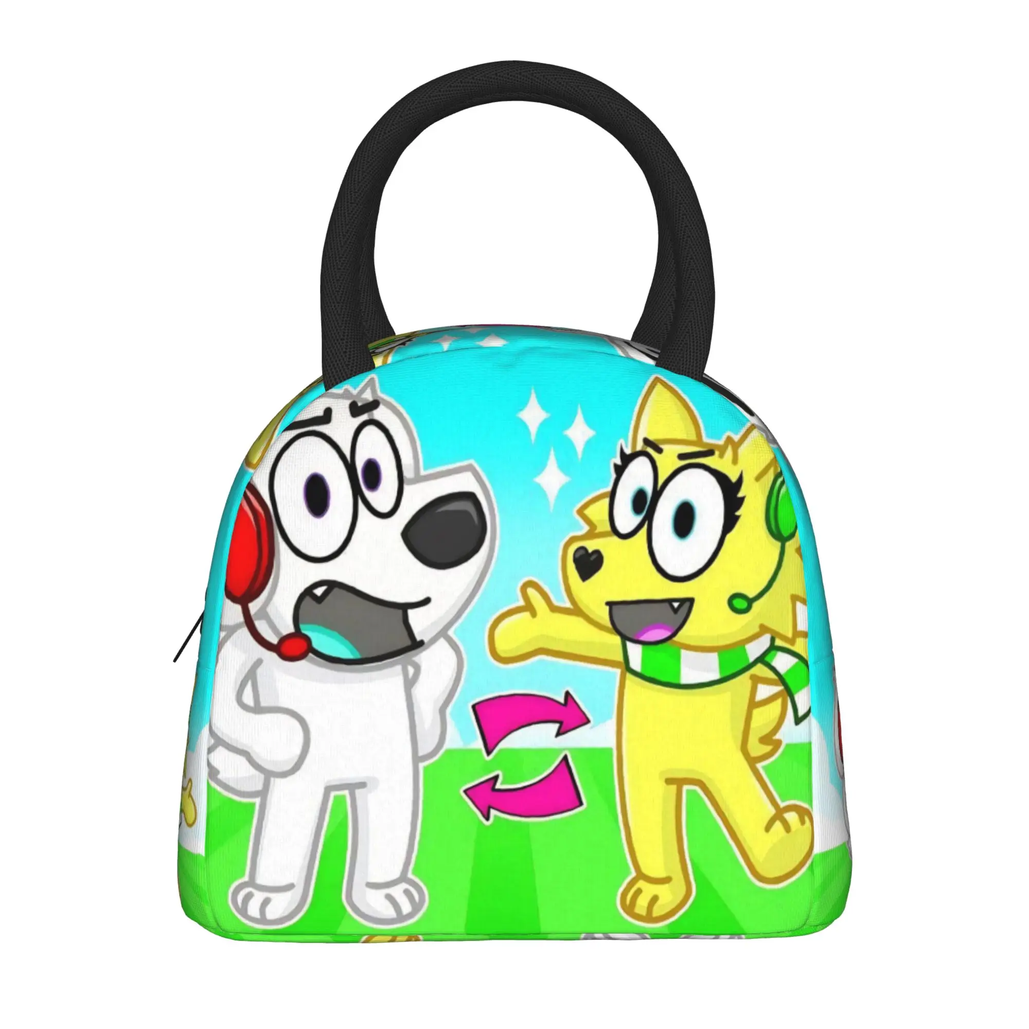 Tylers And Snowi Gaming Thermal Insulated Lunch Bag for Office  Portable Bento Box Men Women Thermal Cooler Lunch Boxes