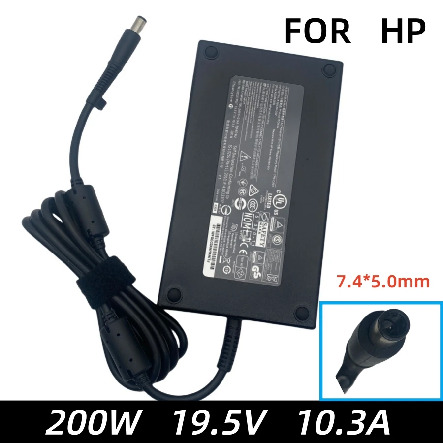 

19,5 В, 10,3 А, 200 Вт, зарядное устройство для ноутбука, адаптер переменного тока для HP ZBOOK 15 G2 17 G2 TPN-CA03 HSTNN-CA16/24 677764-002, блок питания