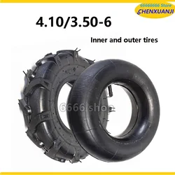 4.10/3.50-6 Thickening Tire for Micro Tillage Machine Lawn Mover Garden Tractor Rotary Cultivator 3.50-6 Tire