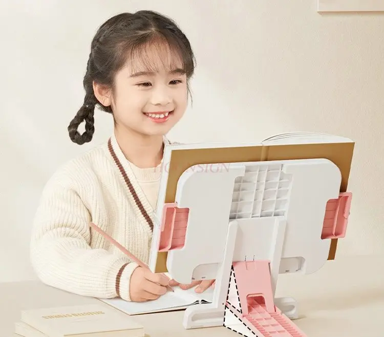 1pcs-reading-rack-student-bookshelf-desktop-writing-book-holder-telescopic-book-holder-fixed-book-artifact-desk-storage