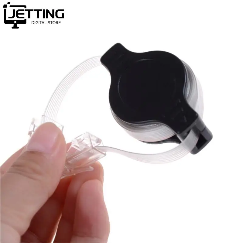 1,5 mt 4.9FT VIDEOKONFERENZ Extensible Retractable RJ45 Internet Ethernet Netzwerk LAN Modem Router Draht Wohnung Ethernet Kabel