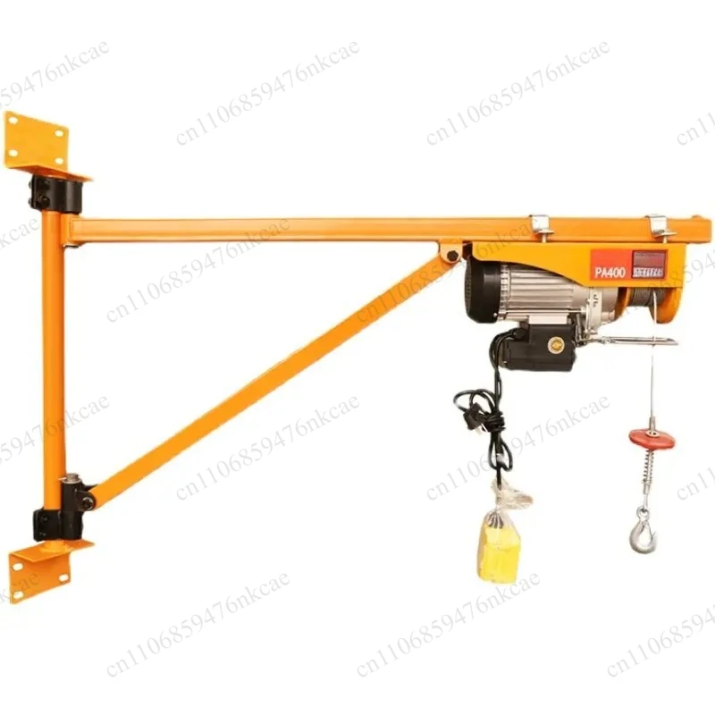 220V Small Home Decoration Lifting Crane Column Bracket Fast Electric Hoist