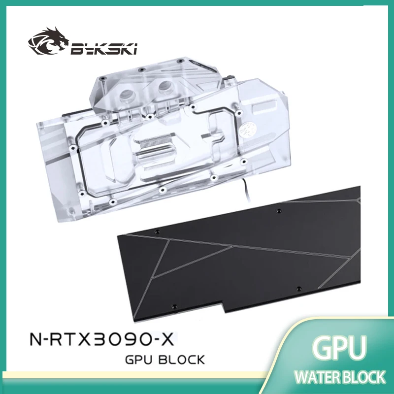 

Bykski GPU Water Block Use for NVIIDIA RTX 3090 Reference Edition/ Peladn Rtx 3090 GPU Card /T2 Red Copper Material /N-RTX3090-X