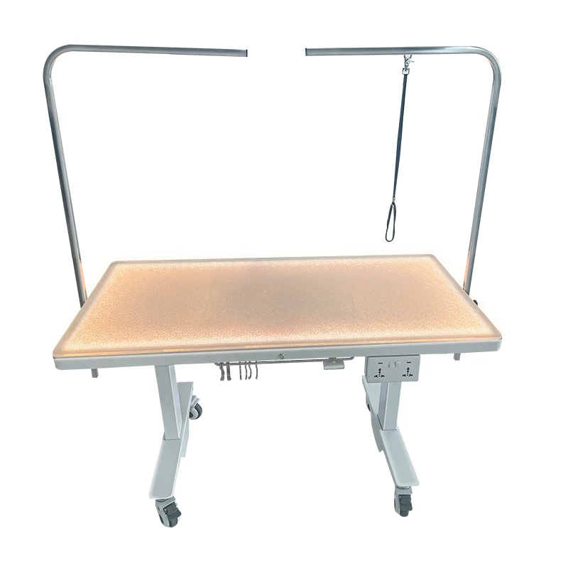 

Pet Electric Grooming Table With Led Lights Pet Barber Table Cat And Dog Grooming Table