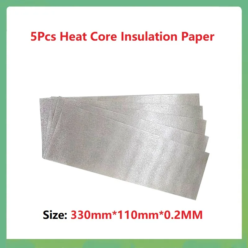 5Pcs High Temperature Resistant Mica Paper For Hot Air Gun Soldering Stations Heat Core Insulating Mica Sheet Insulation Paper