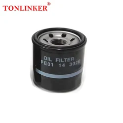 TONLINKER Engine Oil Filter PE01-14-302 PE01-14-302B For Mazda 3 2014-2020 2.0 Mazda 6 2014-2018 2.0L 2.5L CX-5 2.0 2.5 CX-8