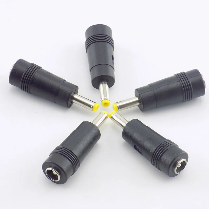 1/5pcs  AC DC Power Plug Connector Female to Male Adapter Connector Laptop Audio Cable Converter 5.5mmx2.1mm to 4.0mmx1.7mm