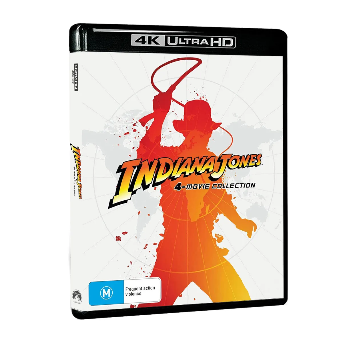 Indiana Jones 1-4 (4 Discos 1984-2008) Disco de Cine Blu-ray 4K UHD, Dolby Vision Atmos