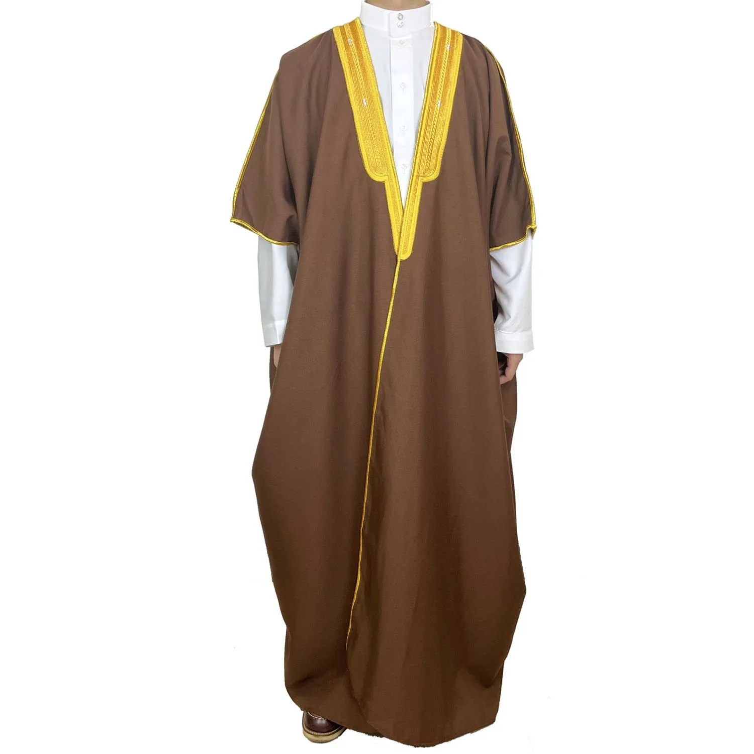 Capa árabe Thobe Eid Abaya para hombre, túnica larga musulmana, árabe, saudita, Jubba, uniforme modesto, tradicional, Dishdasha, Marruecos, Abayas