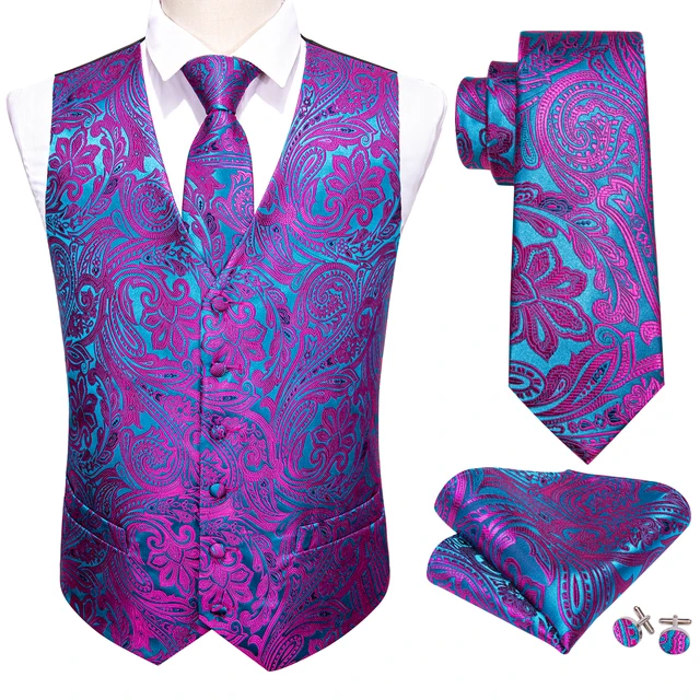 Silk Waistcoat Vests Handkerchief Tie Vest Silk Wedding Suit Vest Men Suit Wedding Vests Aliexpress