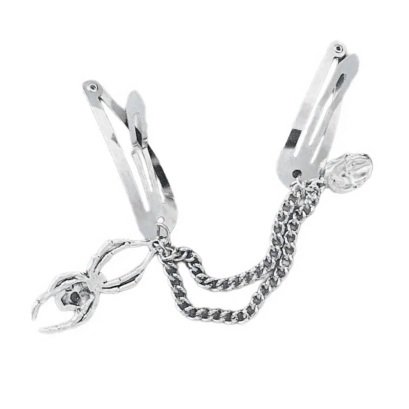 Jepit Rambut Sederhana Pin Rambut Silang Anti Karat 2000S Klip Samping Punk Jepit Rambut Tipis Dekorasi Rambut Tipis Hadiah