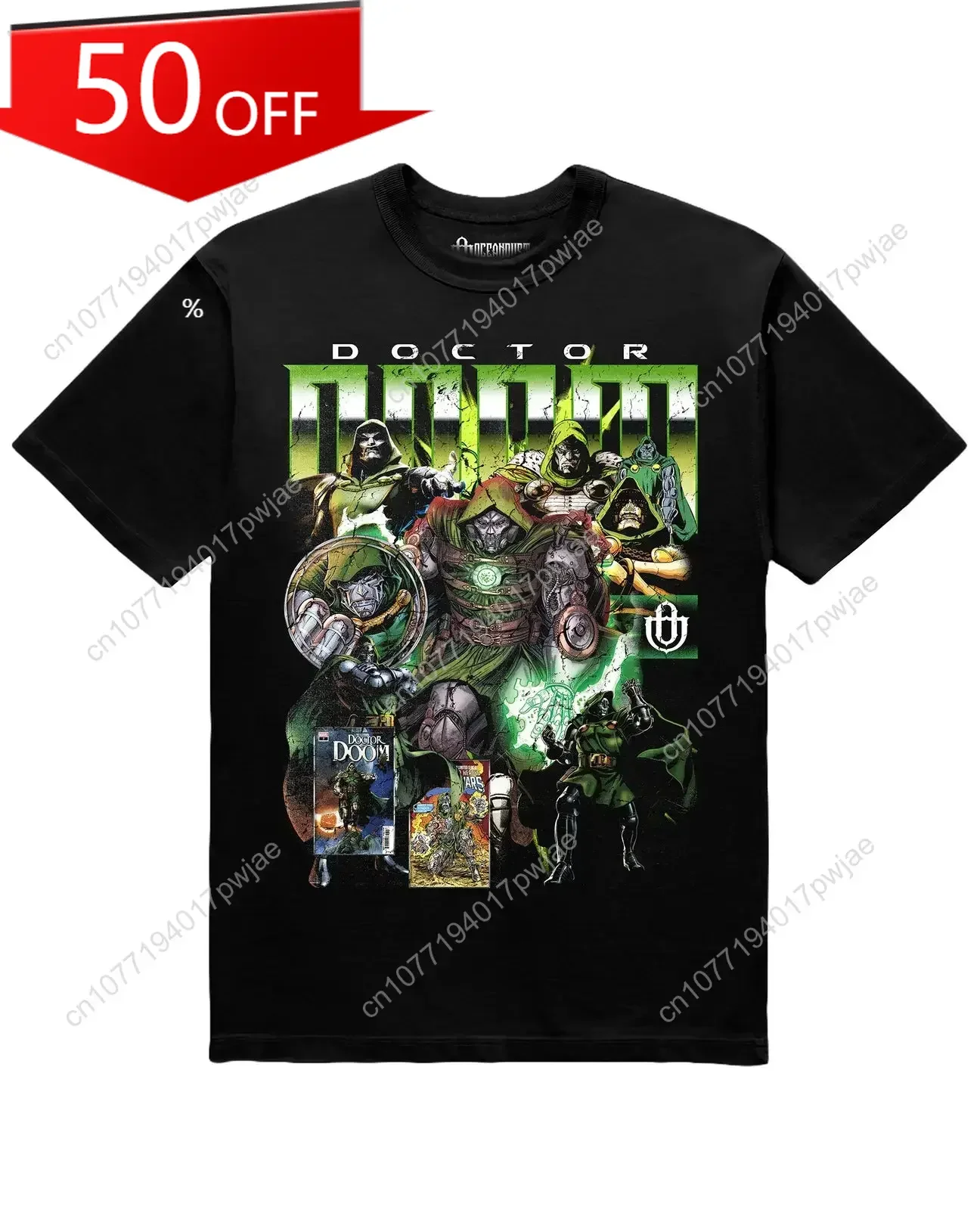 

Marvel Comics 'Dr. Doom' Staple T-Shirt Cotton Tee Streetwear Unisex