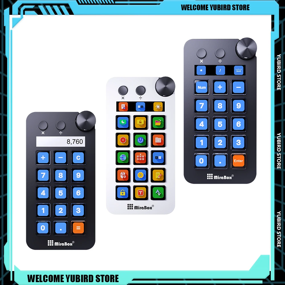 Mirabox N1 Stream Deck Mini Visual Keyboard 15Key LCD Button Live Content Creation Controller Customize Stream Deck Pc Accessory