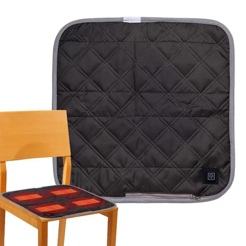 Chair Heated Cushion 3 Heating Modes Mat Portable USB Powered Seat Cushion Winter Supplies Intelligent Temperature Control Pads