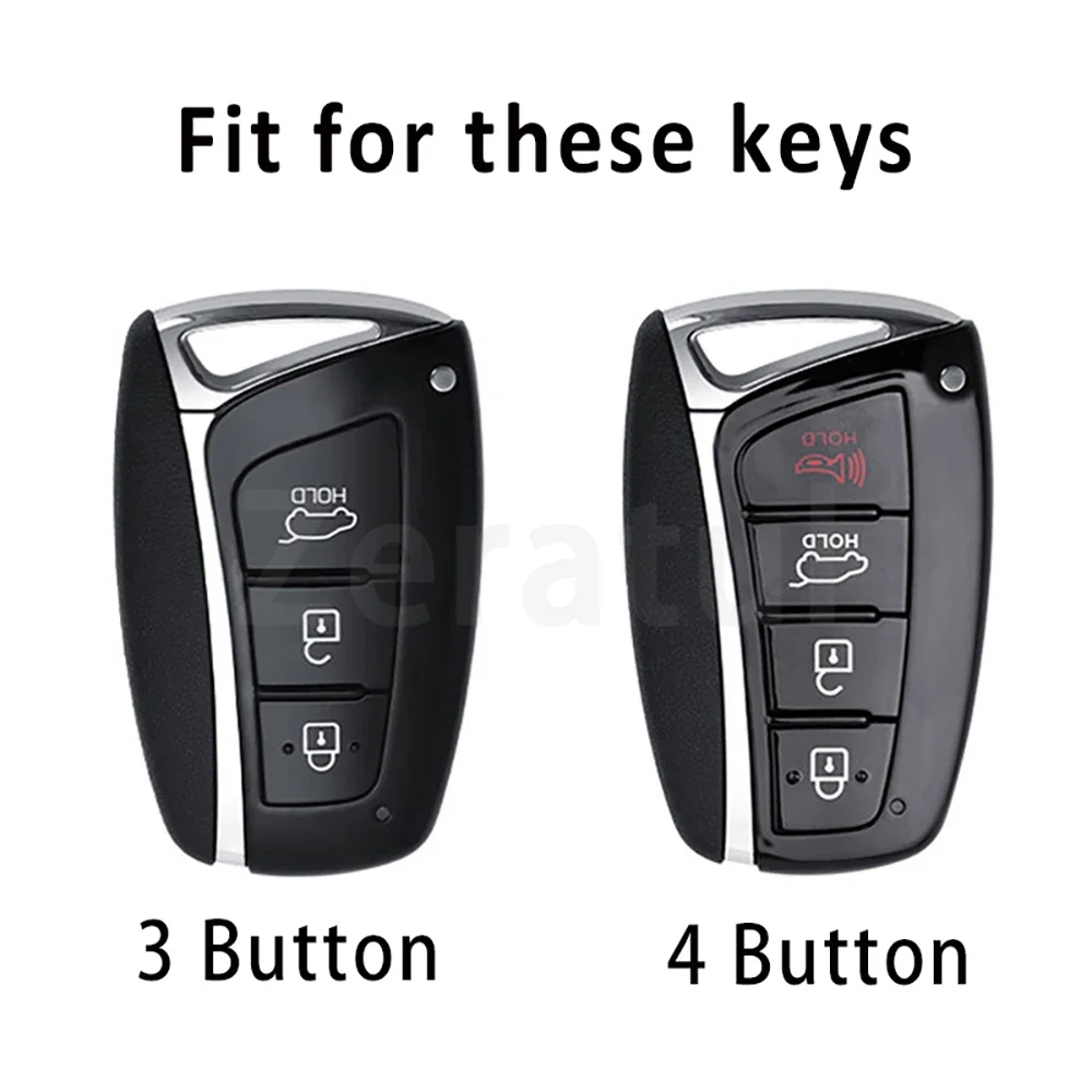 TPU Remote Key Case Cover For Hyundai Grand SantaFe IX45 EQUUS Grandeur HG Sedan Genesis G80 Santa Fe 3DM Azera Shell Fob Holder