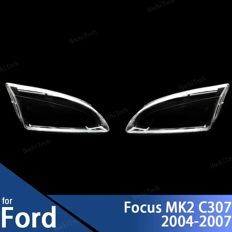 

Headlight Lampshade Transparent Lens Left and Right Lampshade Protective Cover For Ford Focus MK2 C307 pre-facelift 2004-2007