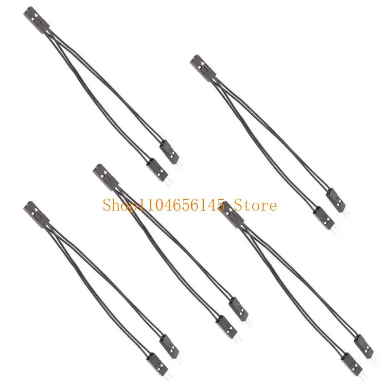 Motherboards Switches Power SW/ RESET SW/ LED /POWER LED 2.54mm 2Pin Adapter Cable 1 Female to 2 Male Jumpers Splitter