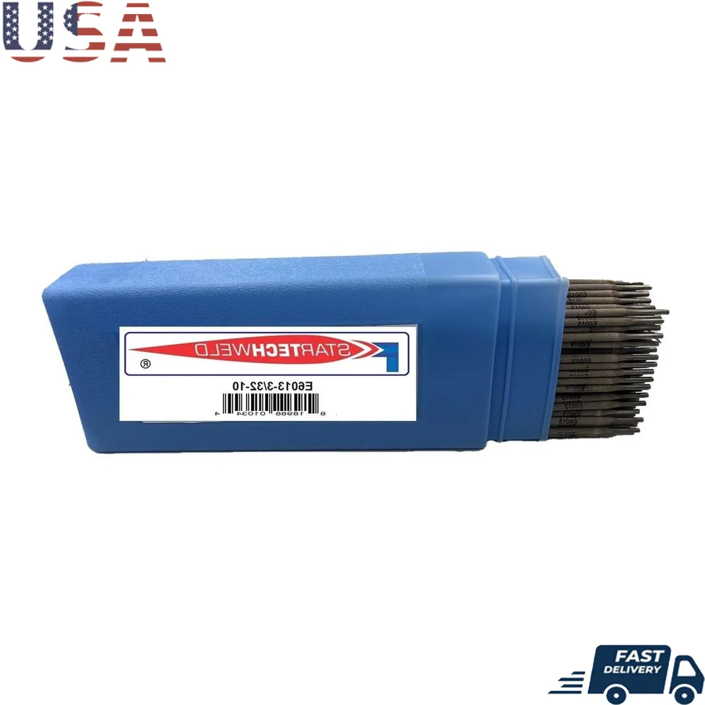 

6013 Welding Rod 3/32" Stick Electrodes 10Lbs All-Position Mild Steel Welding Thin Sheet Metal Repair Farm Equipment Iron Grills