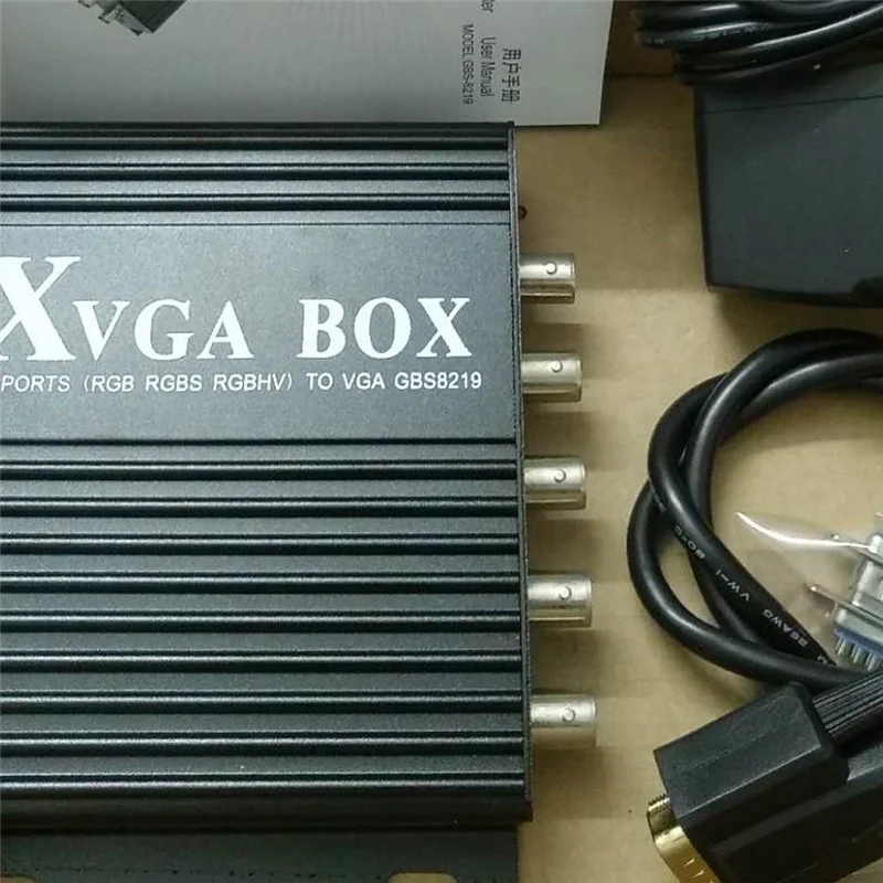 GBS-8219 Industrial Video Converter XVGA BOX RGB to VGA RGBS to VGA Video Converter(US Plug)