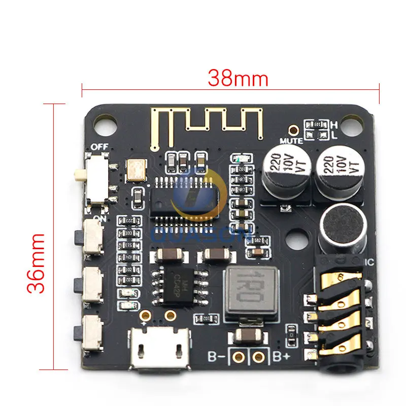 Mini Bluetooth 5.0 MP3 Decoder Board Audio Receiver MP3 Lossless Player Wireless Stereo Music Amplifier Module