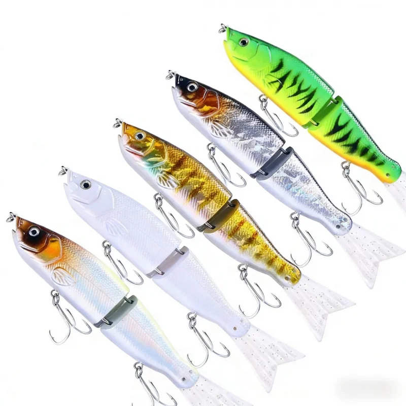 

18 см, 52 г, 2Jieyuan, силиконовая приманка в виде рыбьего хвоста, бионическая, многосекционная, специальная приманка для баса