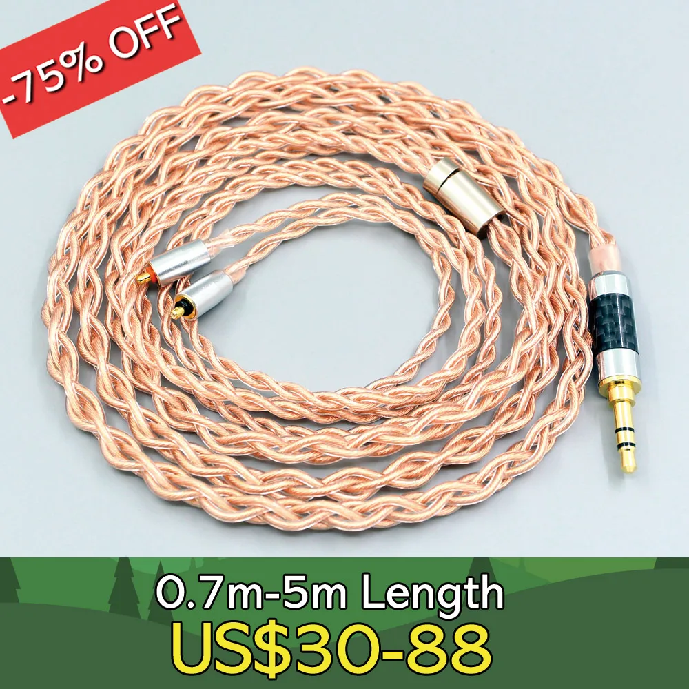 4 Core 1.7mm Litz HiFi-OFC Earphone Braided Cable For UE Live UE6Pro Lighting SUPERBAX IPX LN008081