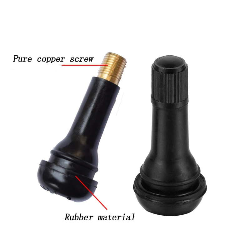 4pcs TR414 / TR413 / TR412 Rubber Tire Valve Cap Car Truck Tubeless Tyre Valve Stem Cover Zinc Alloy Rubber Tire Stem Caps