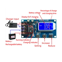 6-60V 10A Lead-acid Solar Storage Battery Charge Controller Module Protection Board Charger Time Switch Battery Capacity