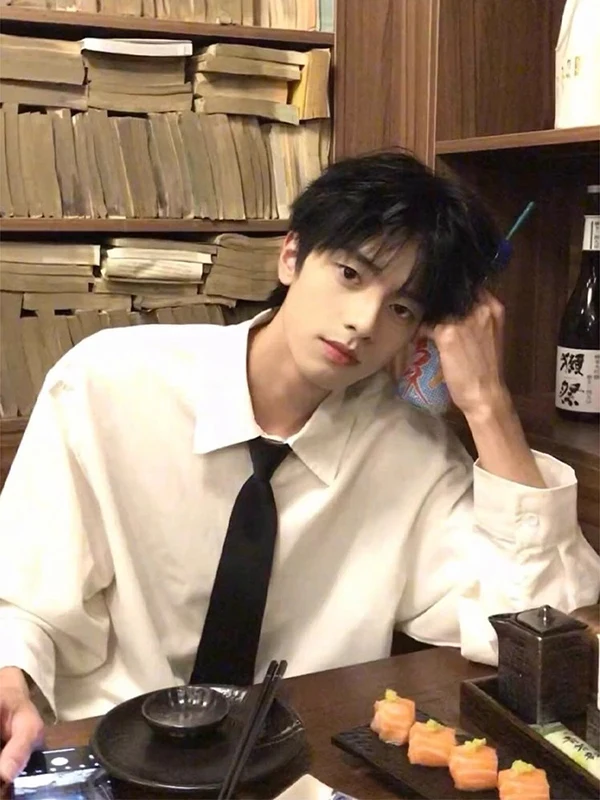 

Korean Sle Long Sve irt Men's 2025 New Suit Inner irt Cleanfit College Sle Cool Haome Jaet Youth Faion