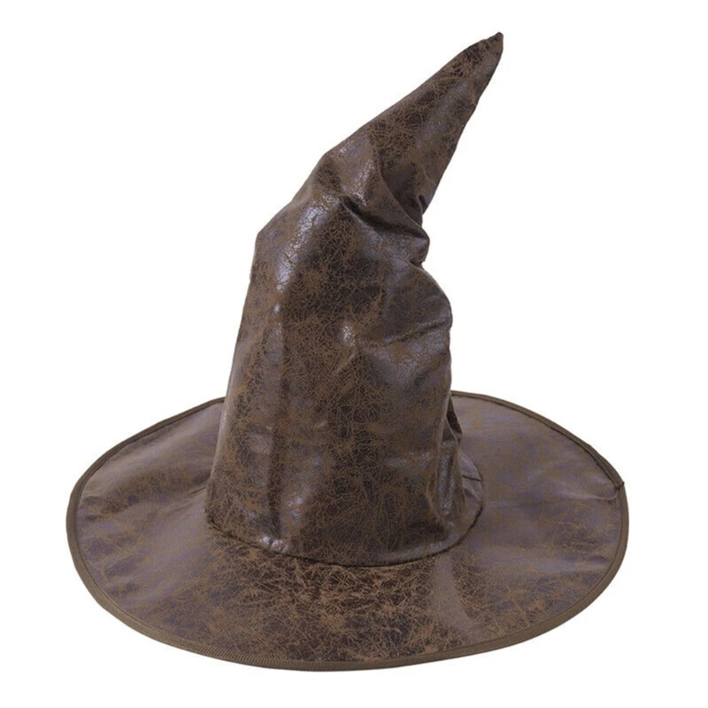 

Шляпа ведьмы для ролевых игр, шляпа волшебника, сценическая вуаль, шляпа, головные уборы для тематической вечеринки на Хэллоуин