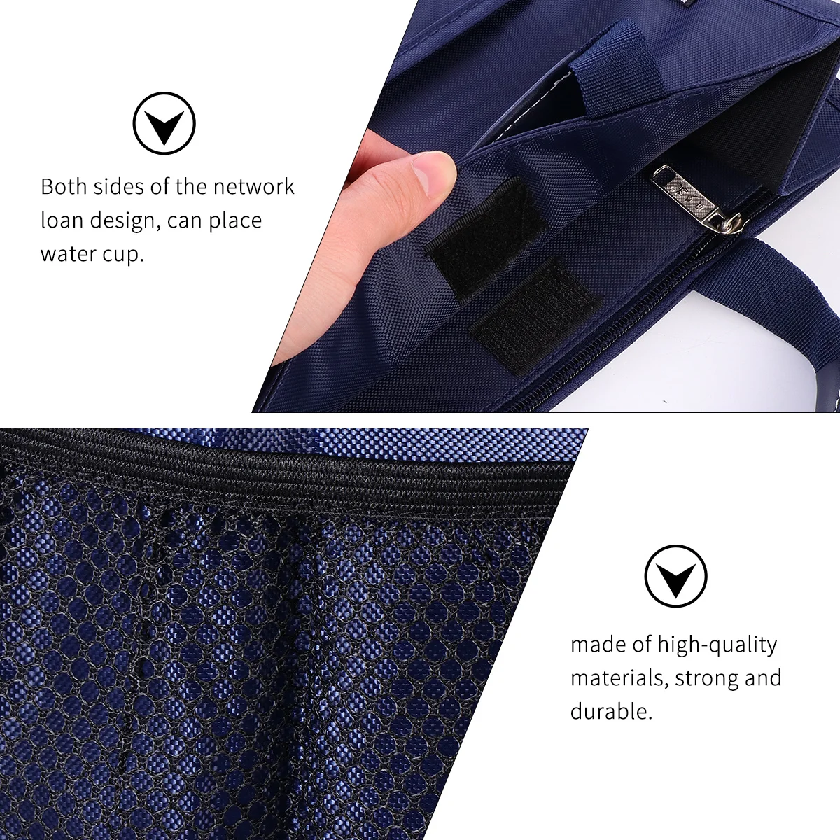 

File Holder Expanding Folder with Handle Zipper Document Storage School Bag Important Water Proof