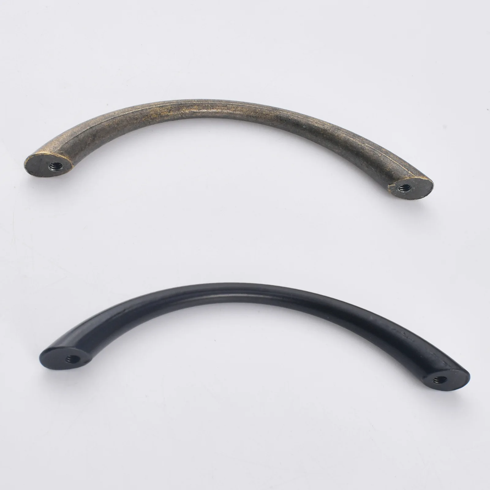 Curved small handle cabinet modern simple wardrobe door drawer kitchen hole distance 96mm