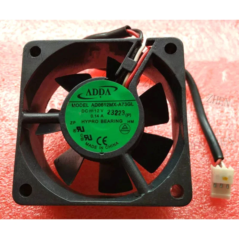 S New for ADDA AD0612MX-A73GL DC12V 0.14A 3pin Cooling Fan#QW