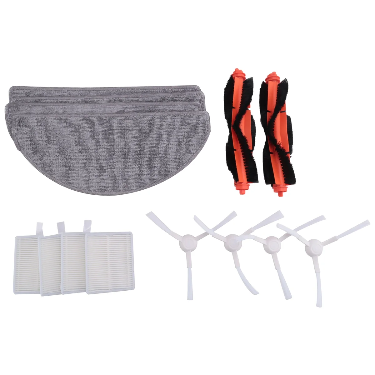 Peças de reposição para Xiaomi Robot Vacuum, Mop Cloth, Escova lateral, Filtro Hepa, Acessórios, E10, E12, E10C