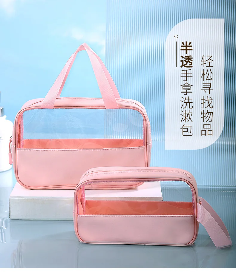 Doppels ch ichten schwarze Mesh Kosmetik tasche Reise tragbare große Kapazität Make-up Fall Organizer Aufbewahrung beutel Reiß verschluss Kultur beutel – Detail 19
