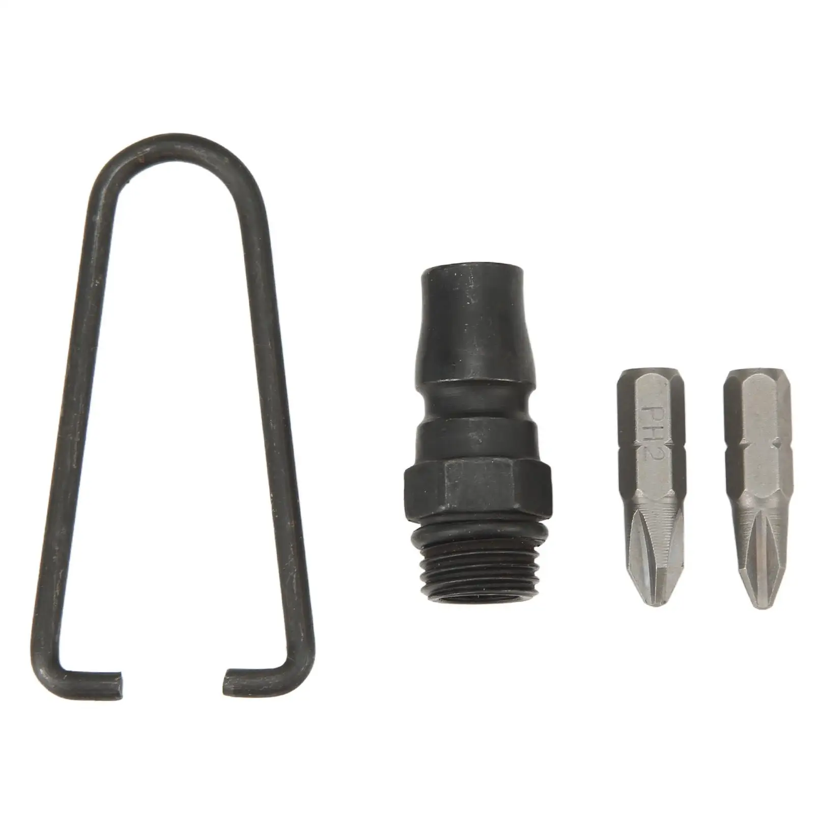 1/4” Pneumatic Screwdriver with Bits - Elbow Impact Tool, 0.5-0.7 MPa, 8500 RPM for Precision Screwing