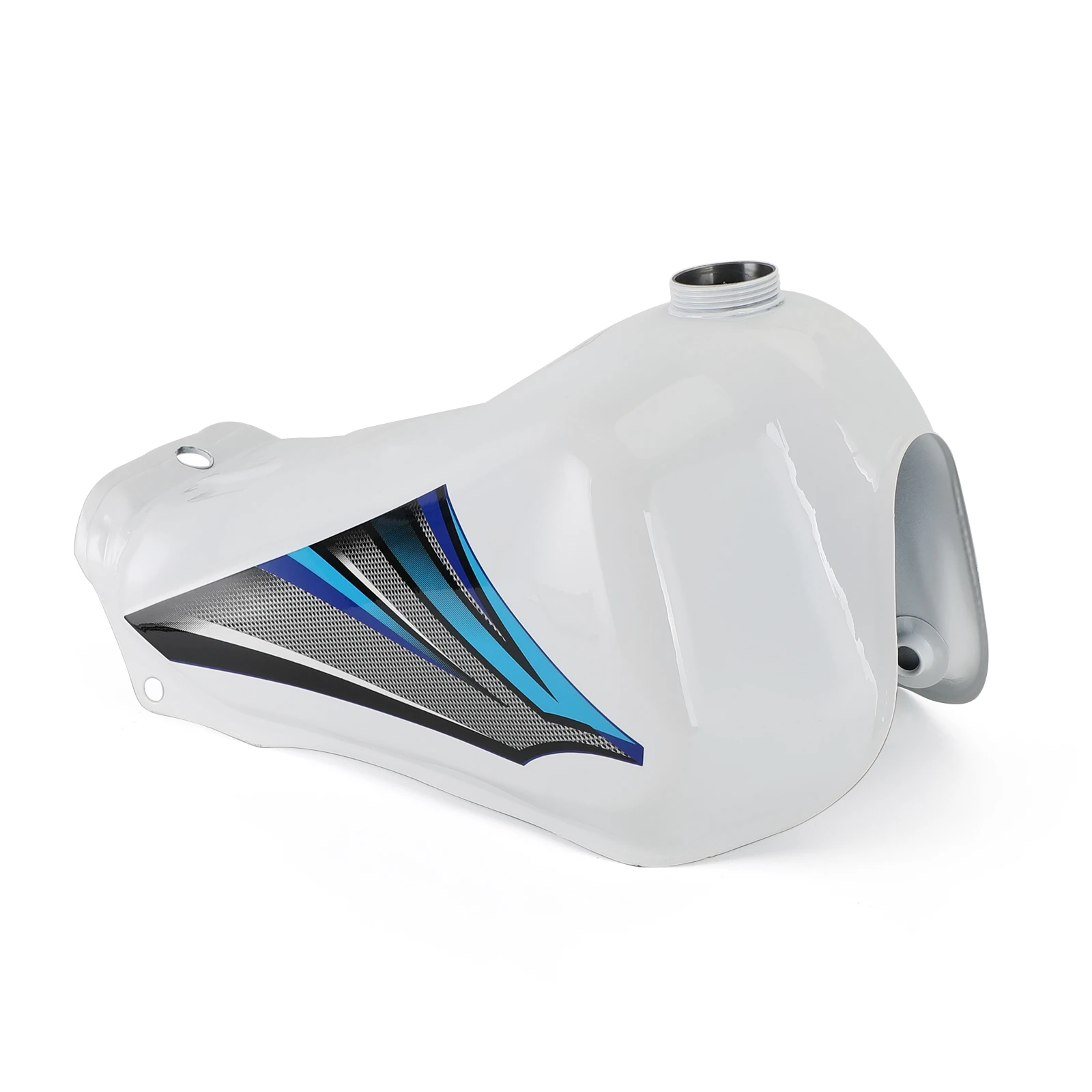 Topteng Fuel Gas Tank White 8L / 2.0 Gallon for Yamaha DT125 DT 125 LC TRAIL 1982 18G-24110-00-X3