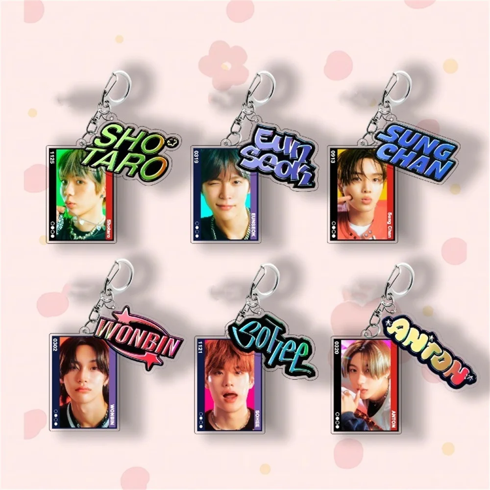 Kpop RIIZE Two Sides Acrylic Keyring Shoulder Bag Pendant High Quality   SHOTARO EUNSEOK WONBIN ANTON SOHEE SEUNGHAN Fans Gifts