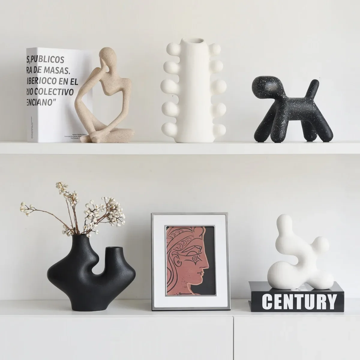 Art abnormity decoration decoration Ceramic creative home vase wine bookcase abstract decoration