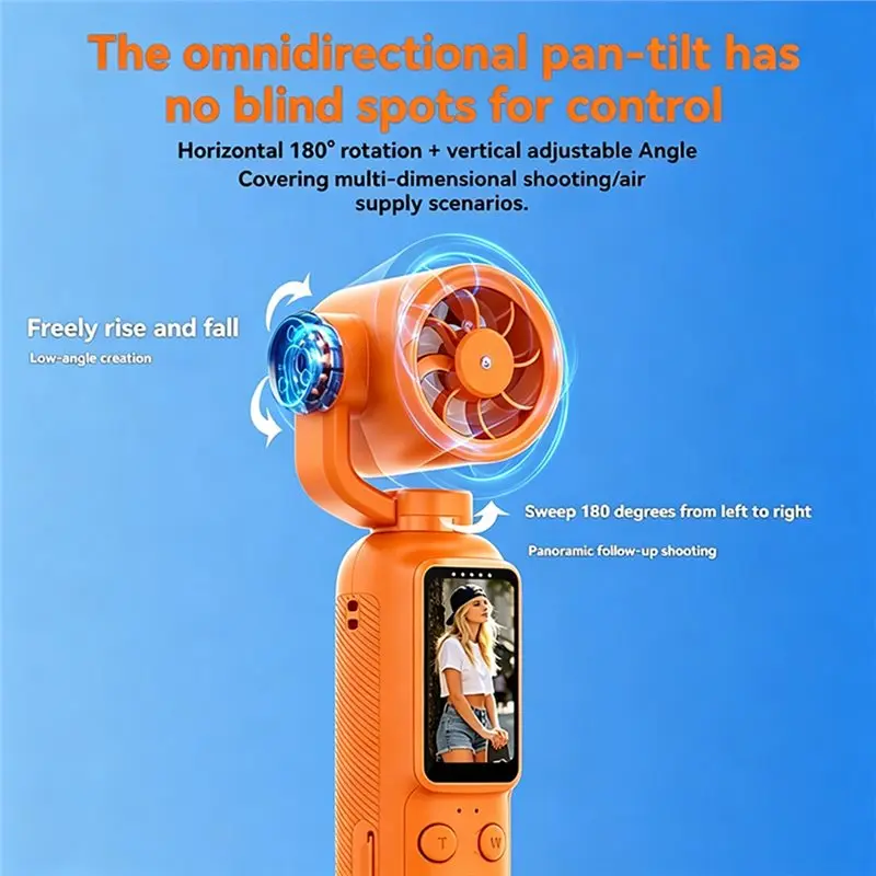 【PROMOTION】Cooling Fan Camera 2-In-1 Portable Handheld Digital Camera 1.47