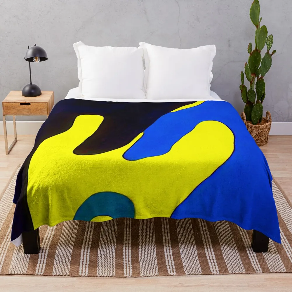 

Configuration By Jean Arp Vibrante Edition Throw Blanket Winter beds Soft Plaid on the sofa Bed Fashionable Blankets