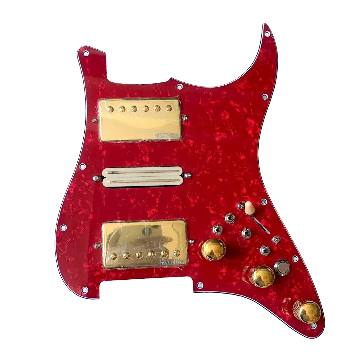 HSH Prewired Guitar ST Pickguard Set with Kill Switch, Alnico 5 Humbucker Pickups, Coil Splitting, Multi-Switch Harness