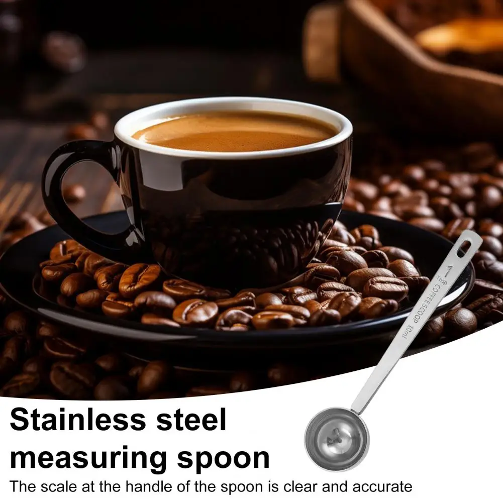 5ml 10ml 15ml 20ml 30ml Measuring Spoons Long Handle Stainless Steel Measuring Spoon Set for Coffee Tea Tablespoon for Ground