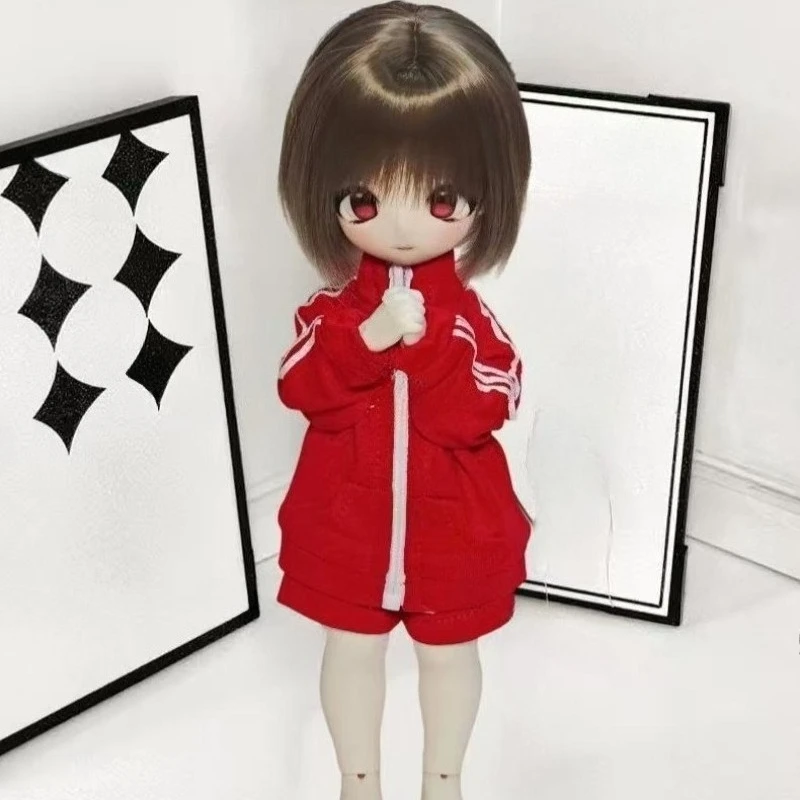 1/6 Doll's Clothes Suit for 30cm Bjd Doll Outfit Sports Set Top+shorts Dress Up Play House Girl Toys Doll Accessories, No Doll