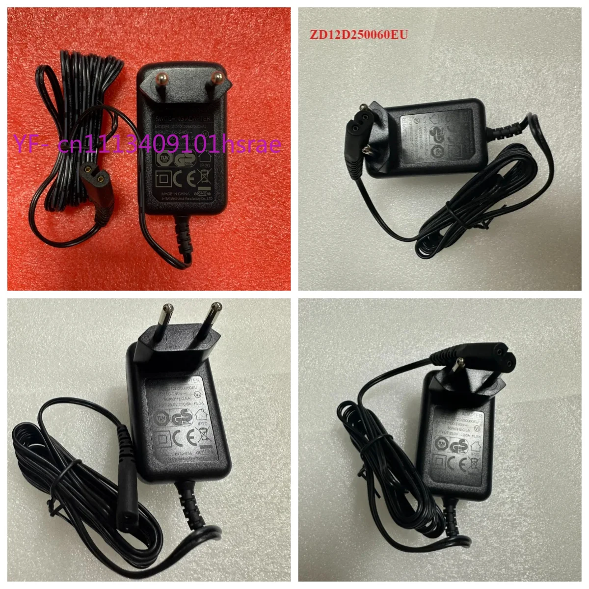 ZD12D250060EU Original Adapter for JIMMY Vacuum Cleaner 100-240V 25V 0.6A