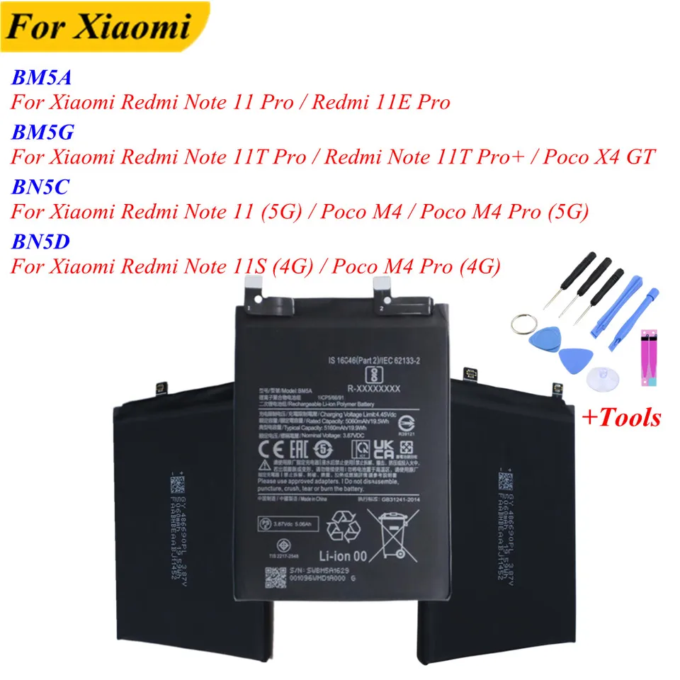 BM5G BN5C BN5D BM5A For Xiaomi Hongmi Redmi Note 11 Pro /Note 11S